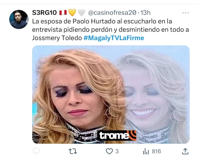 Paolo Hurtando en entrevista con Magaly Medina sobre Jossmery Toledo