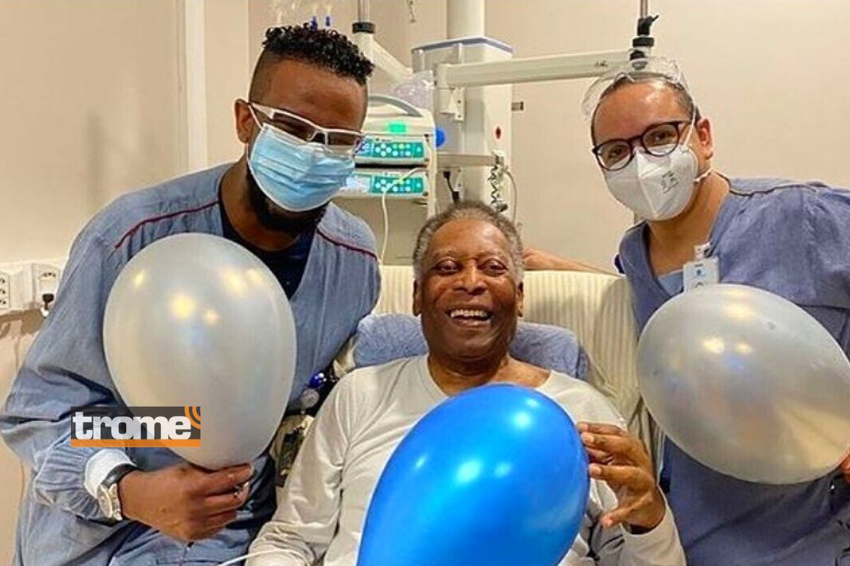 Pelé esta internado desde noviembre (Foto: @esporteinterativo)
