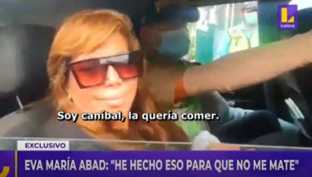 Eva María Abad fue detenida junto a su expareja por abandonar seis granadas en una calle de Surco. (Captura: Latina)