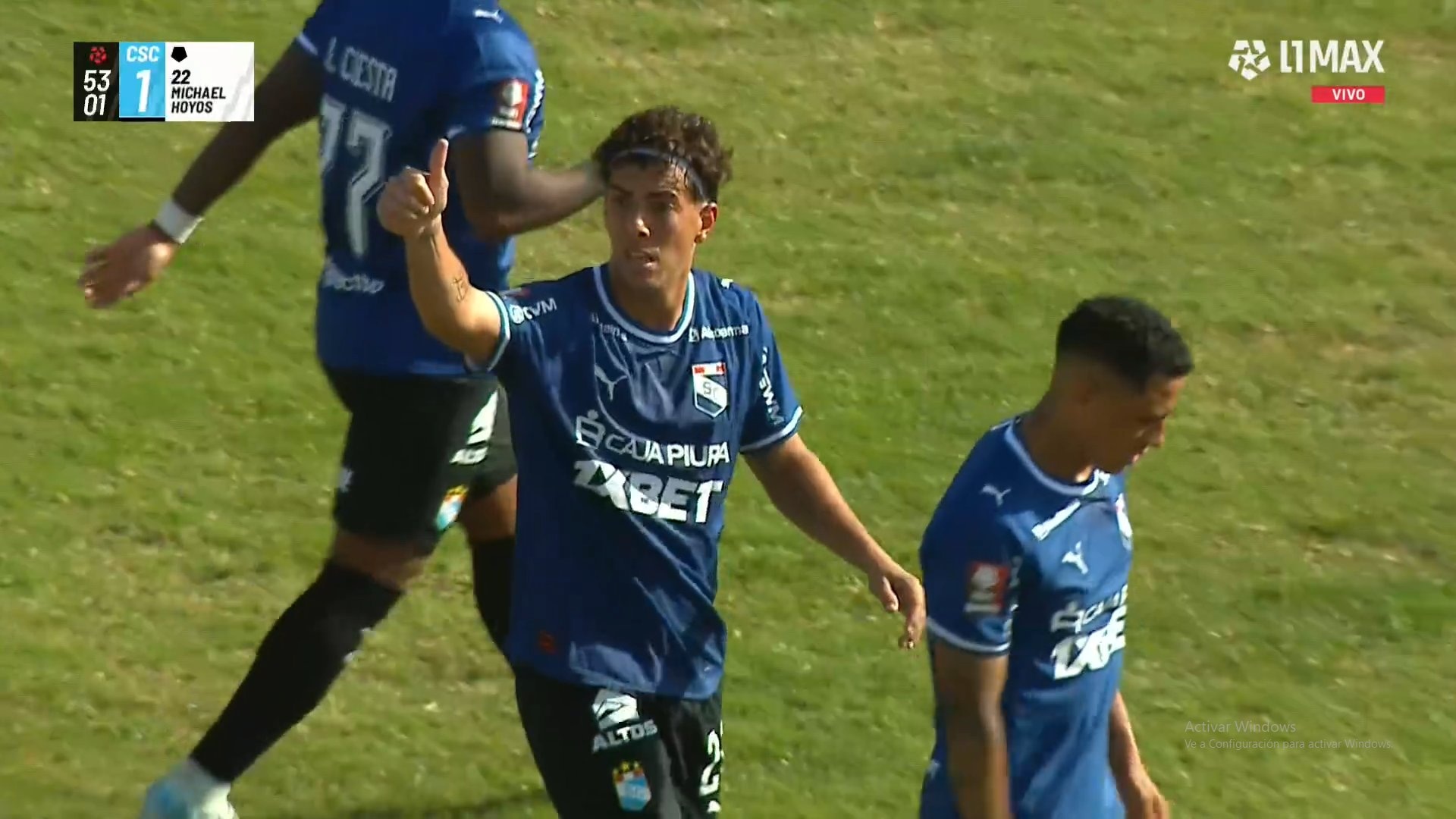 Michael Hoyos volvió a anotar con la camiseta de Sporting Cristal. (Captura L1 MAX)