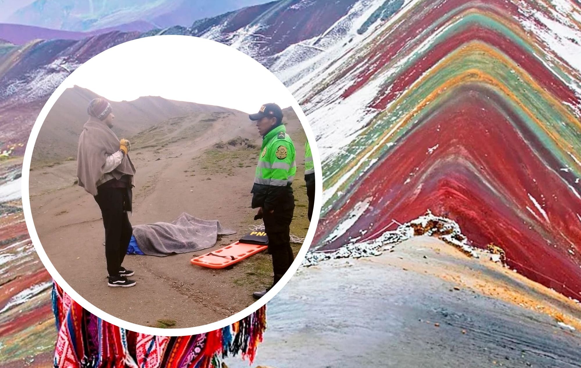 Cusco: Turista guatemalteco muere tras ser alcanzando por rayo en Montaña de Siete Colores.