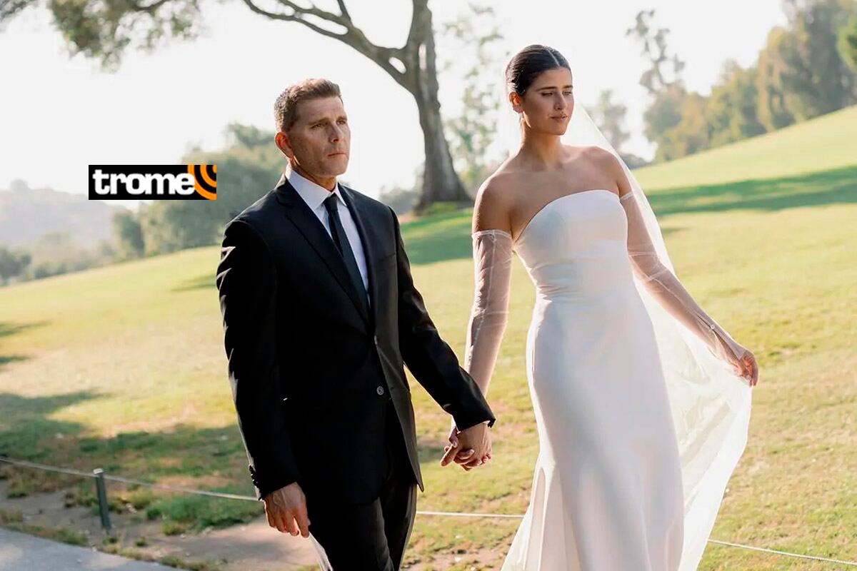 Christian Meier y Andrea Bosio se casaron en una boda íntima. (Foto: Revista Hola/@oliverdog).