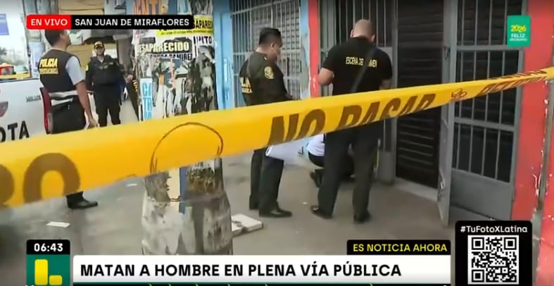 Policía de criminalística intenta identificar al hombre muerto y agredido por un grupo de jóvenes en SJM.