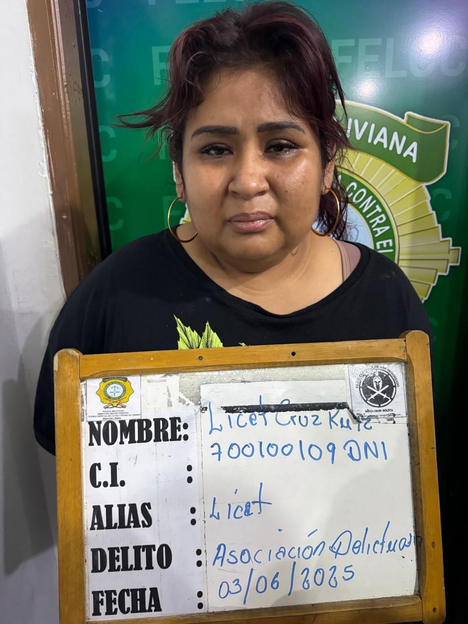 Liseth Cruz Ruiz, pareja de 'El Monstruo'.