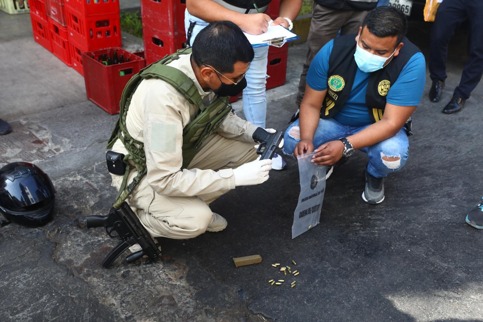 Sujetos armados iban a robar siete mil soles pero cayeron a balazos. | Foto: Gonzalo Córdova