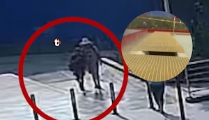 ¡Angustia en Mi Perú! dos hermanitas caen por tragaluz de cuatro metros en la plaza cívica