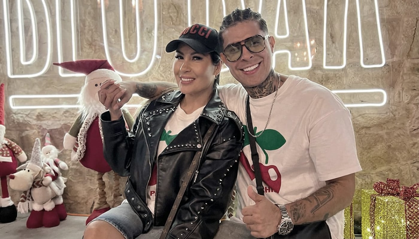 Pamela López y 'el colágeno' Paul Michael| Foto: Instagram