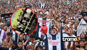 Alianza Lima: hinchas roban la banderola del Comando Sur en pleno partido en Matute