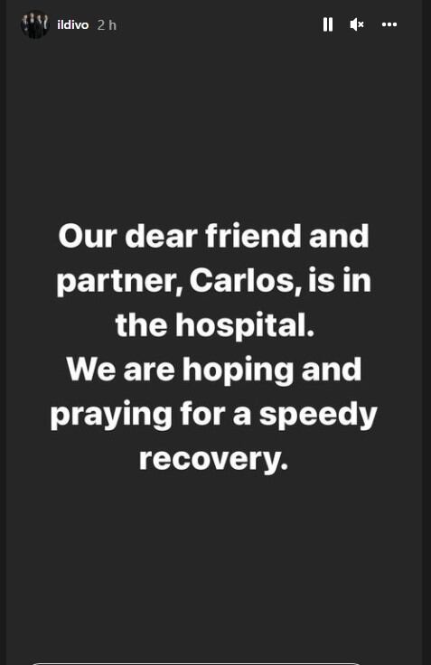 Historia de Instagram de Il Divo.