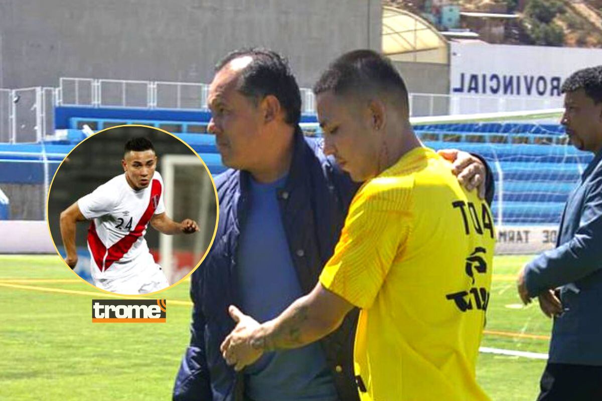 Juan Reynoso tuvo acercamiento con Jean Deza en Tarma (Foto: @adt_tarma)