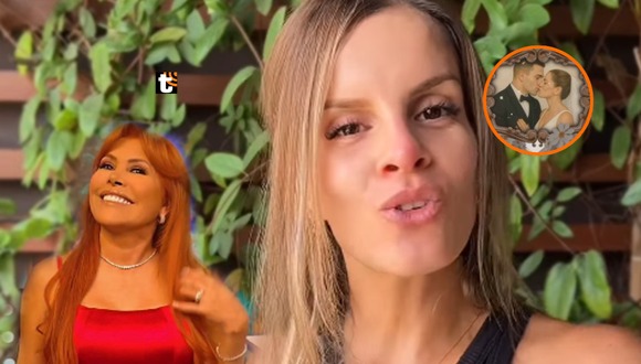 TROME - Alejandra Baigorria ENFURECE contra Magaly y niega que su boda es puro canje: “Está patinando”