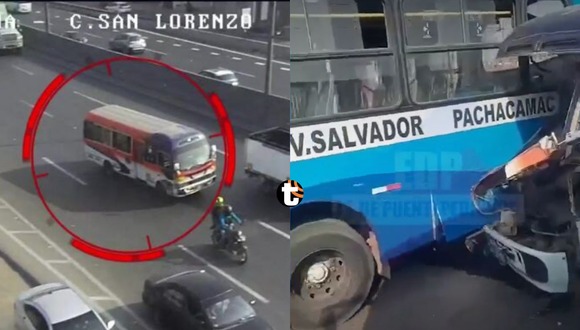 TROME | Choque entre cúster y bus dejó 15 heridos en Los Olivos. Video: Panamericana
