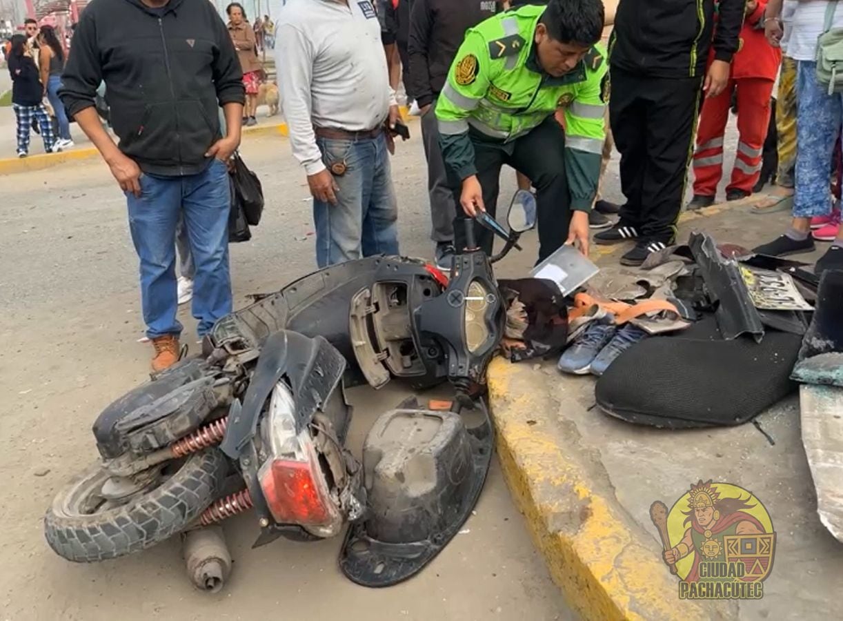 Una motociclista falleció tras el trágico accidente. Foto: Ciudad Pachacútec