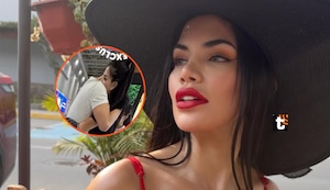 Samantha Batallanos es ampayada en el aeropuerto despidiéndose de quien sería su nuevo galán