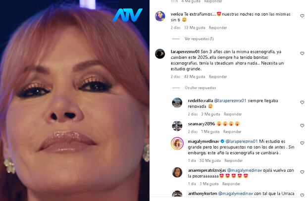 Magaly Medina anuncia cambios en su escenografía