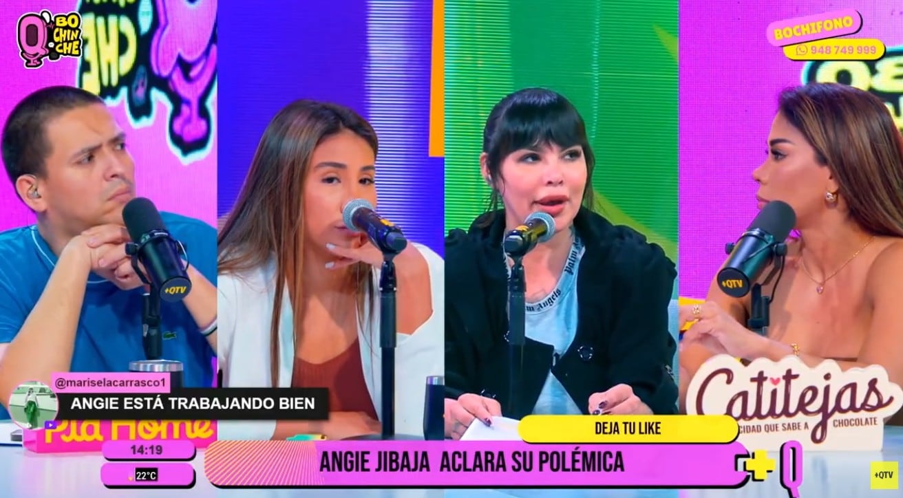 Angie Jibaja en 'Q' Bochinche'.