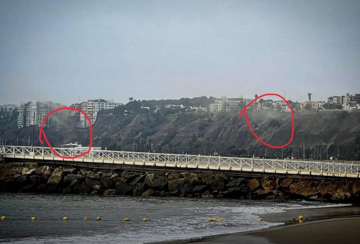 Reportan deslizamientos en la Costa Verde tras fuerte temblor en Lima