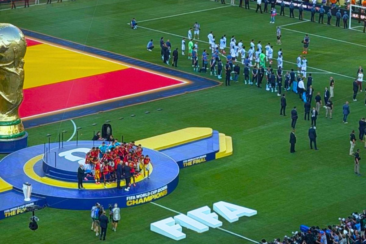Hinchas de España apuntaron este detalle en premiación (Foto: @SpidyAtletico)