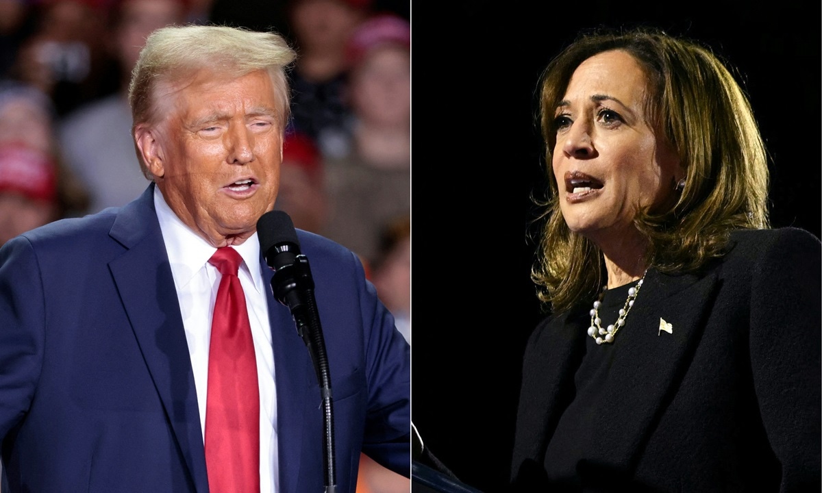 Donald Trump y Kamala Harris. (Fotos: AFP)