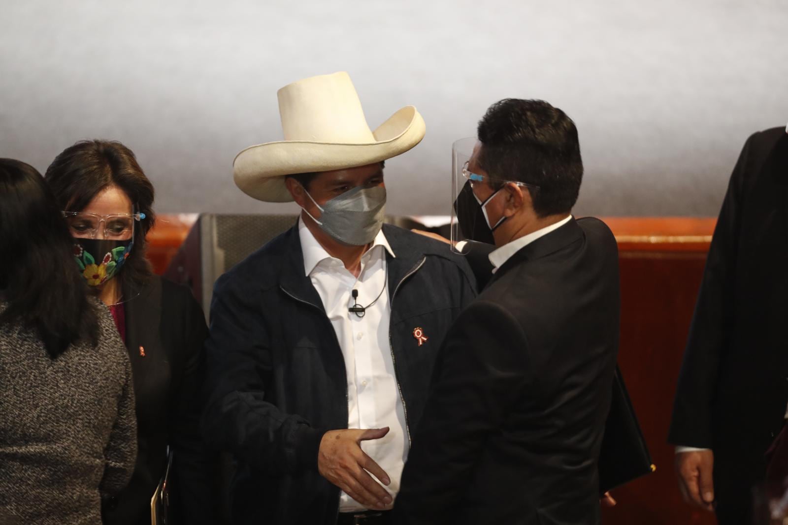 Dina Boluarte, Pedro Castillo y Vladimir Cerrón. (Foto: GEC)