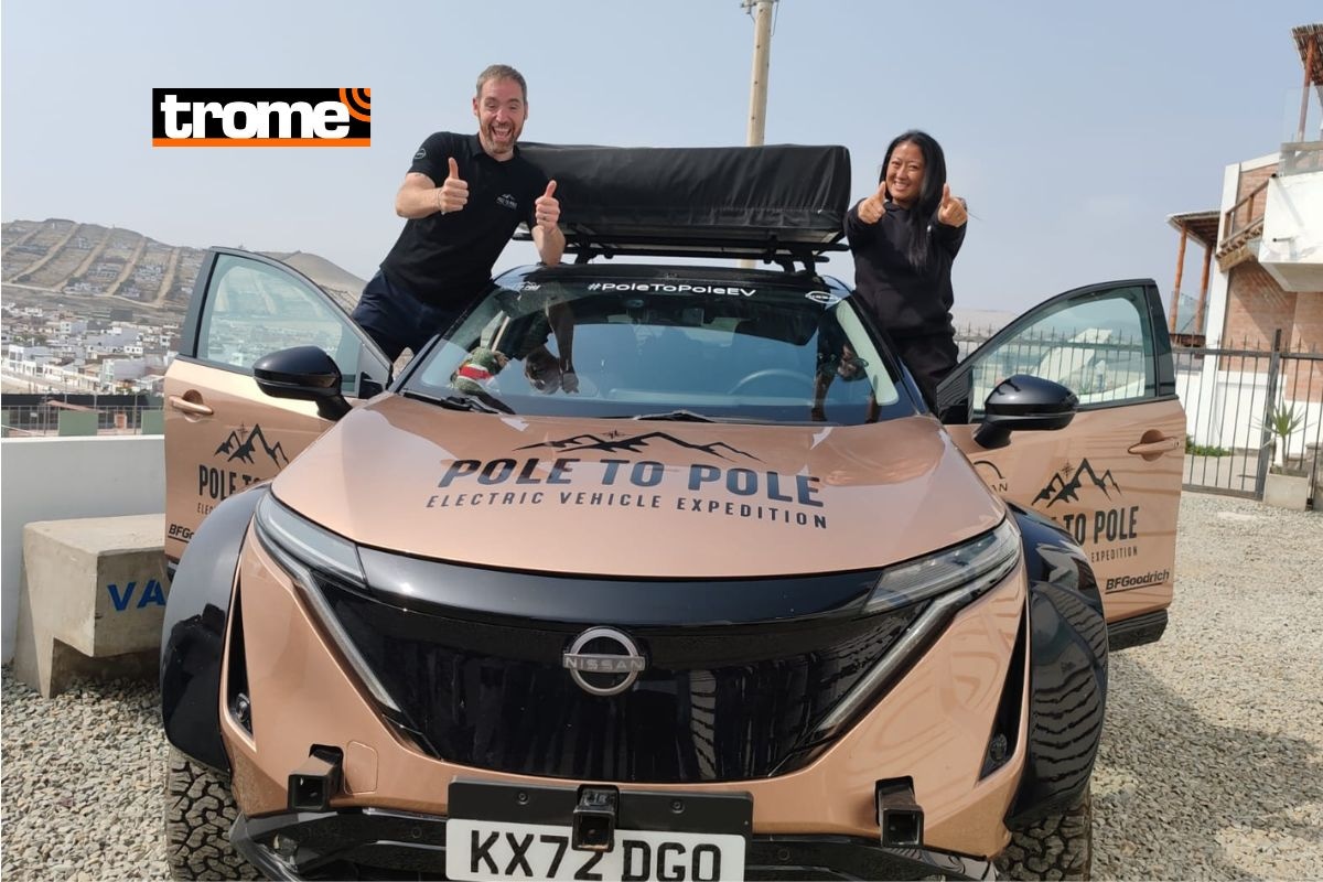 Hace un año, Julie y Chris nos contaron sobre su reto en Brasil y ahora están en Perú avanzando por la ruta de expedición. Cuentan que lo más difícil es planificar todos los días dónde cargar el auto, dónde se van a duchar y otras actividades. Foto: Katty Gines.