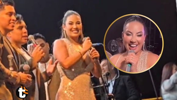 TROME - Pamela López en shock cuando niña le pregunta por Pamela Franco en concierto de Orquesta Candela