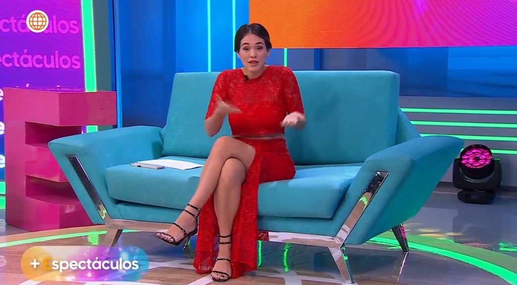 Jazmín Pinedo, conductora de espectáculos.