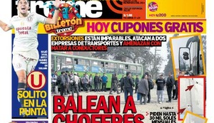 BALEAN A CHOFERES Y BUSES