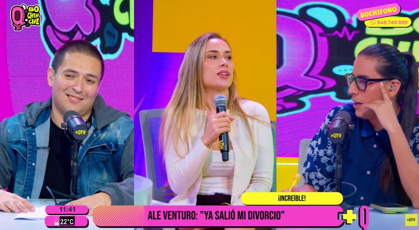 Ale Venturo en 'Q' Bochinche'.
