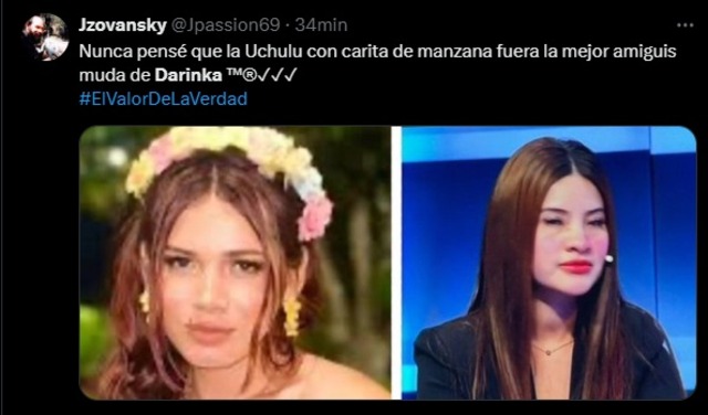 No te pierdas estos divertidos memes de Darinka Ramírez y sus respuestas sobre Jefferson Farfán en El Valor de la Verdad.