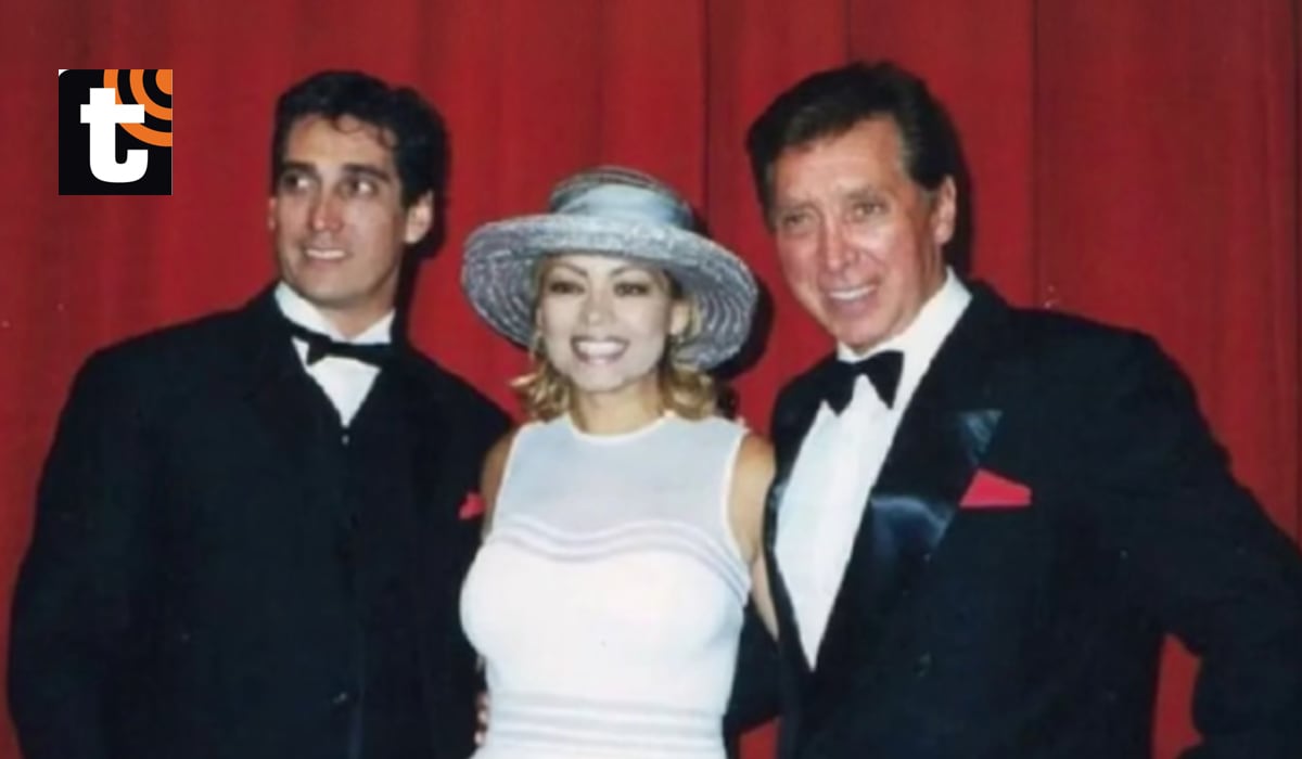 Guillermo Dávila, Gisela Valcárcel y el fallecido Oswaldo Cattone.
