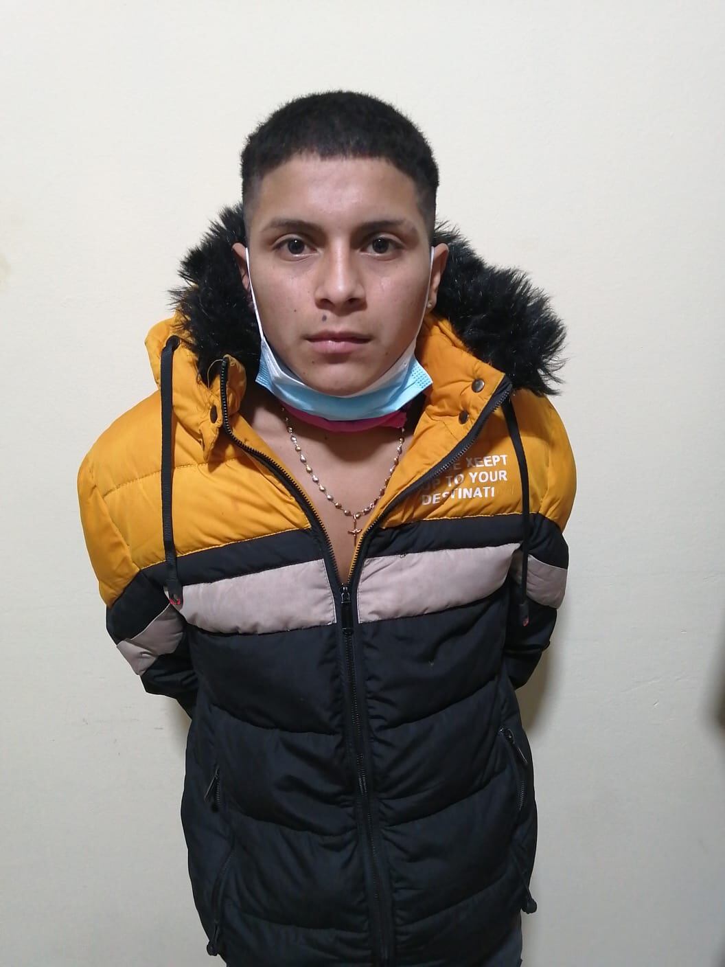 Uno de los intervenidos