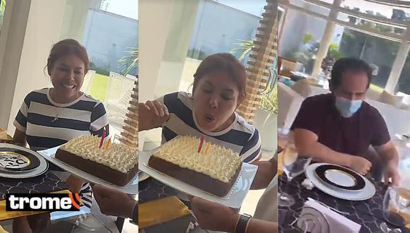 Magaly Medina celebró su cumpleaños junto a su hijo Gianmarco tras anunciar su separación con Alfredo Zambrano.