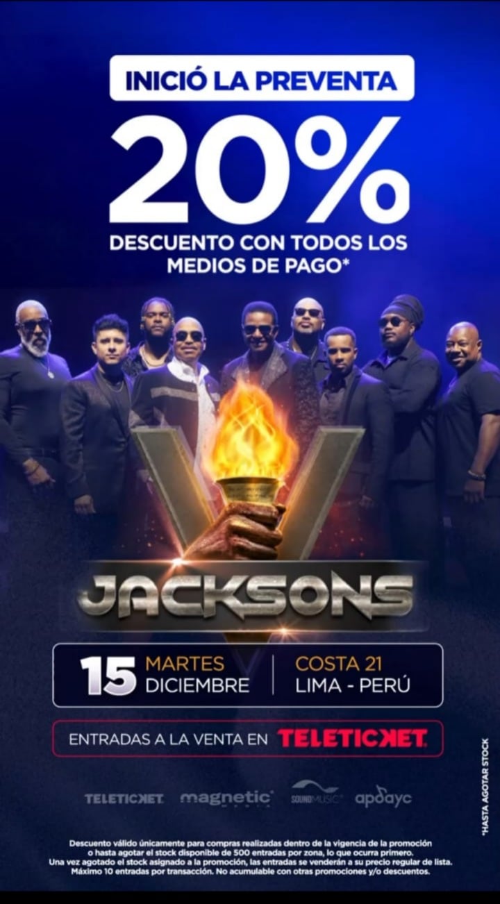 The Jacksons llegan a Perú