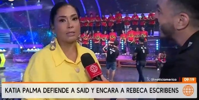 Katia Palma defiende a Said Palao.
