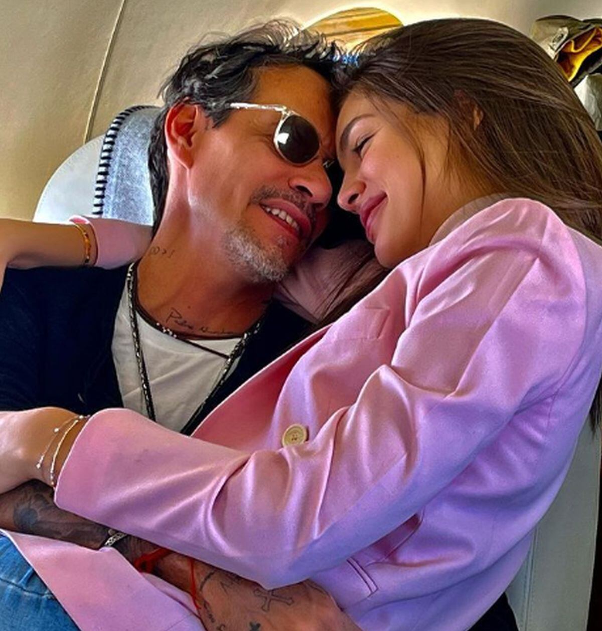 La vez que el cantante anunció su romance con Nadia Ferreira (Foto: Marc Anthony / Instagram)