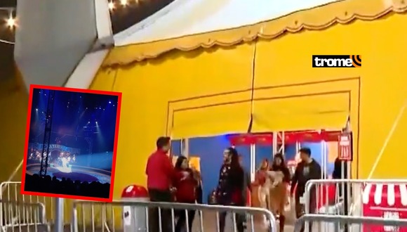 Chorrillos: Trapecista cae al vacío durante función