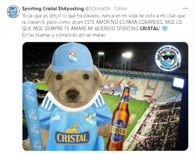 La derrota 6-1 de Sporting Cristal ante el Always Ready fue material para muchos memes en redes sociales.