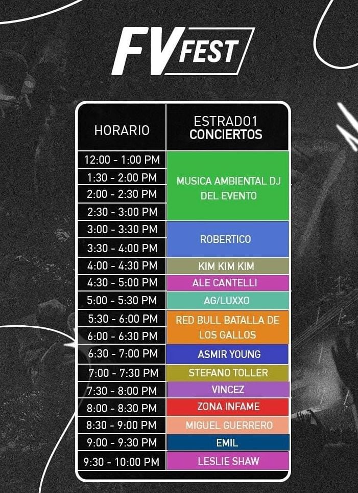 Programa del FV Fest