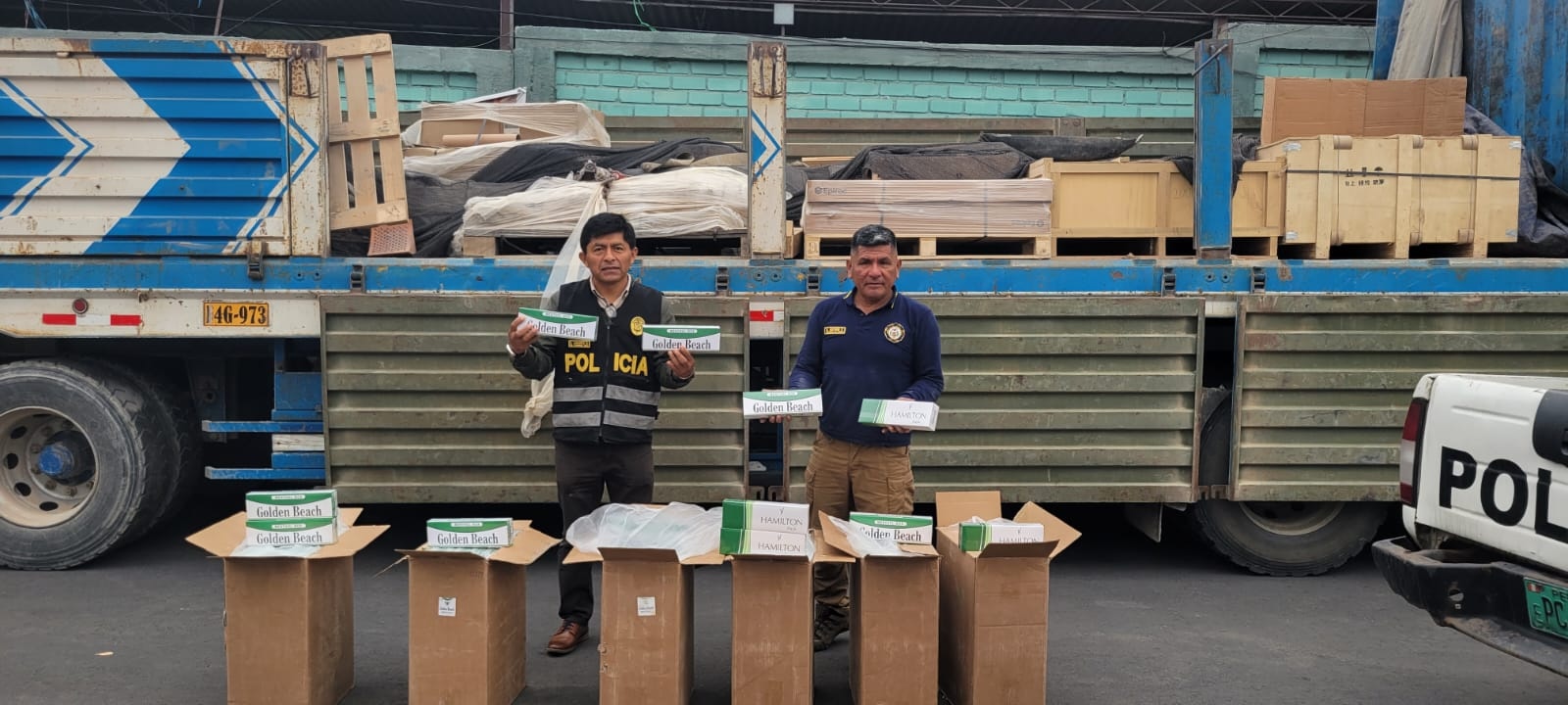 Productos ilegales eran transportados en camión de carga procedente de Arequipa.