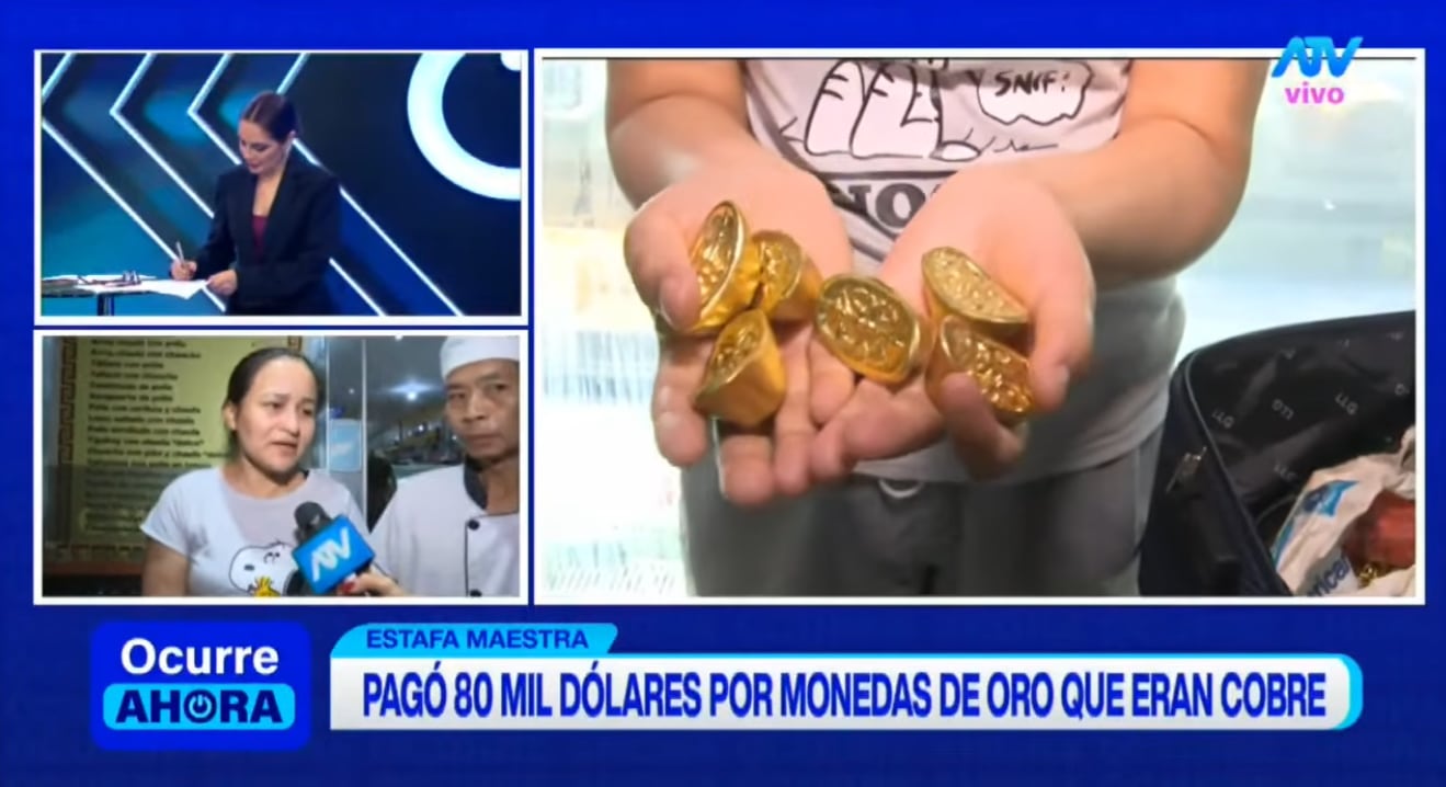 Empresarios chinos son estafados por compratriota al comprar oro.