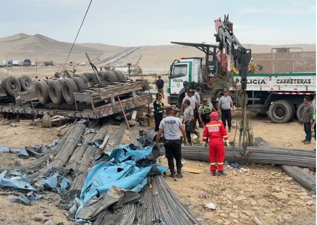 Terrible accidente en la Panamericana Norte. (Redes sociales)