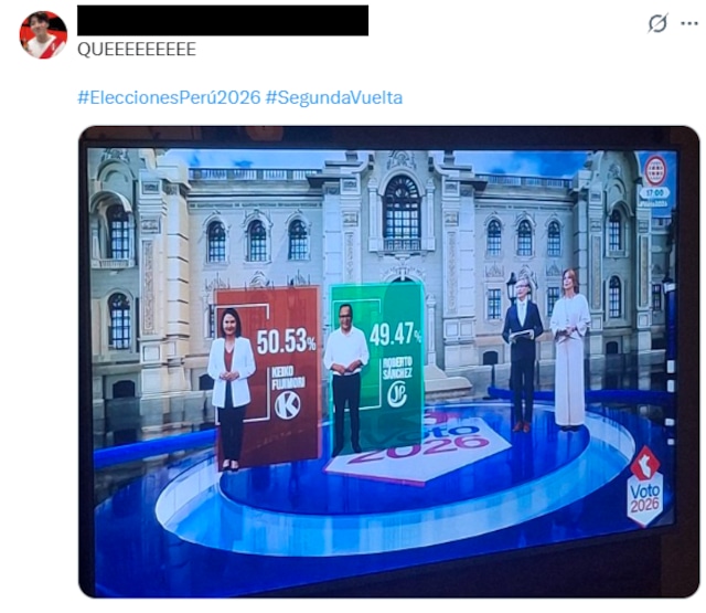 Meme tras la segunda vuelta electoral.