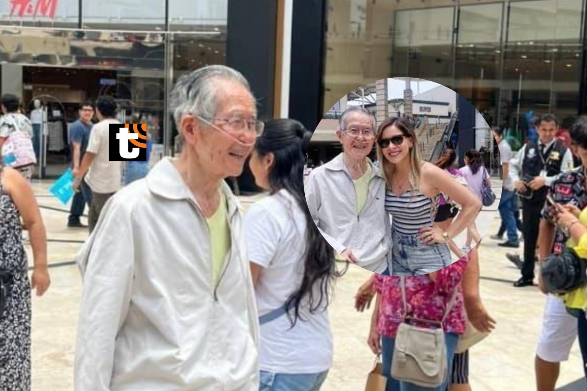 Muchos ciudadanos se tomaron fotos con Fujimori en conocido centro comercial.