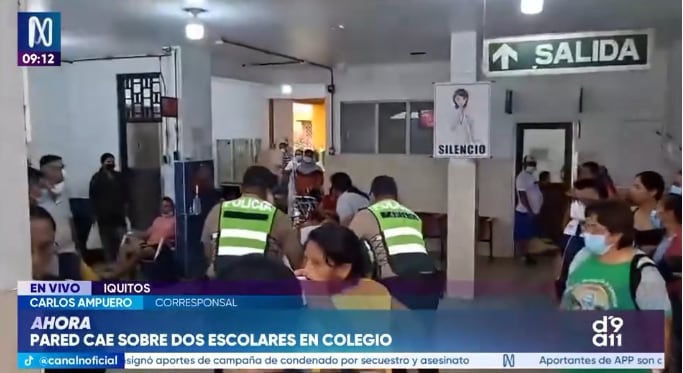 El estudiante de 18 años fue trasladado al hospital, pero perdió la vida. Padres denuncian que un docente obligó a los alumnos a realizar trabajos de demolición.