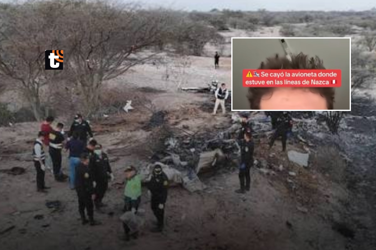 Influencer español revela que voló en la misma avioneta accidentada en Nasca.