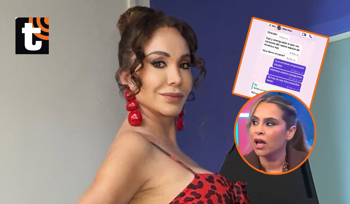Janet Barboza compartió capturas de conversaciones con Ethel Pozo para respaldar su postura.