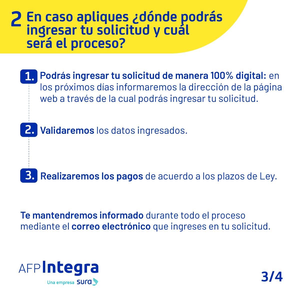 Comunicado de Integra Perú sobre el retiro de hasta 17.200 soles (4UIT) del fondo de pensiones (Foto: Integra Perú/ Facebook)