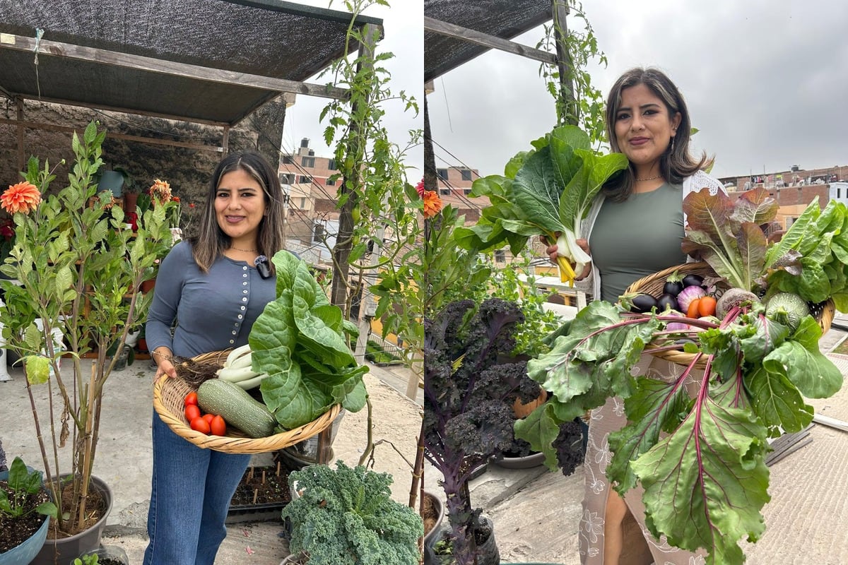 María encontró en el cultivo una forma de aprovechar cada espacio de su casa y disfrutar de alimentos cosechados por ella misma. Foto: Archivo María Ramírez.
