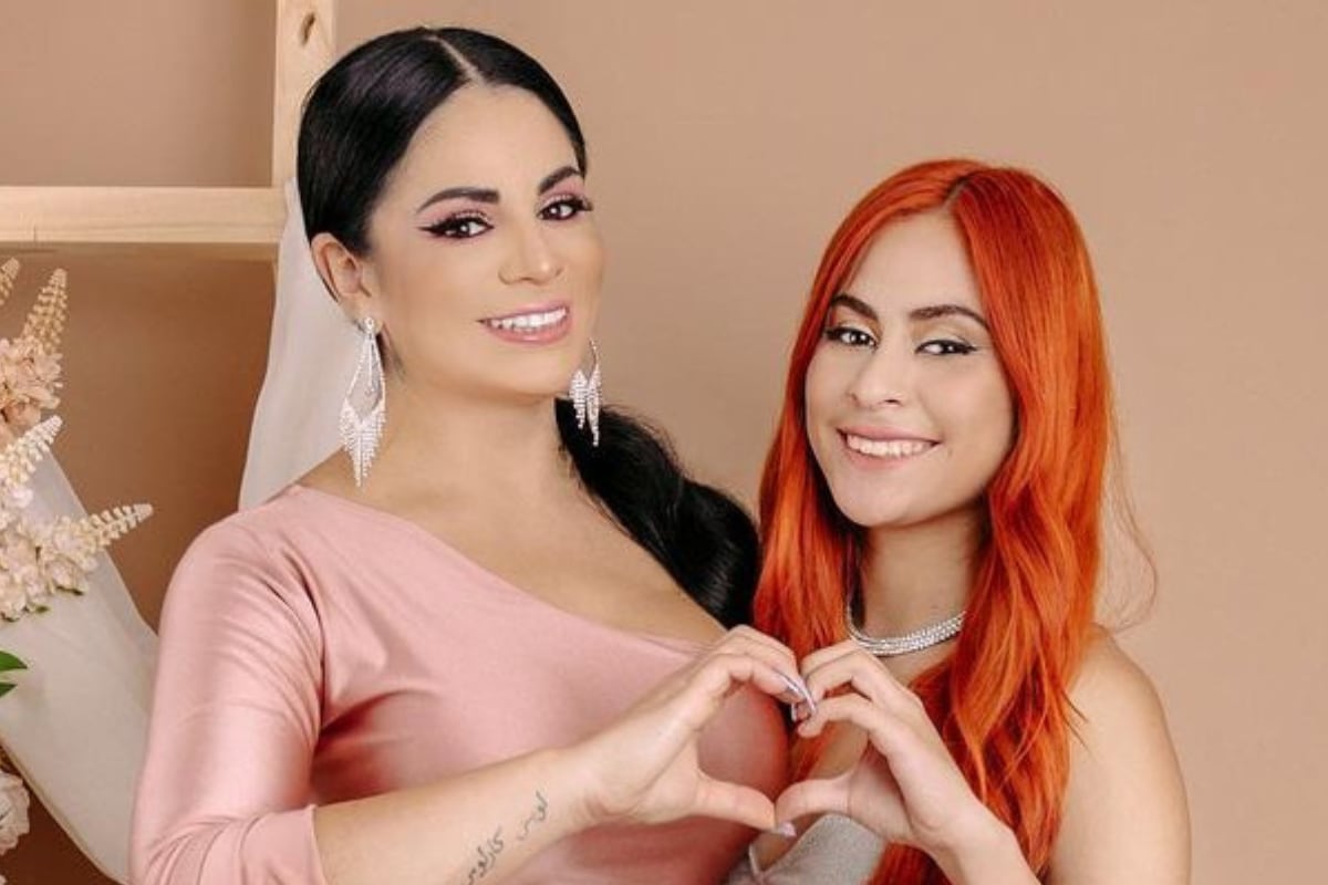 Leslie Moscoso y su hija Mayte